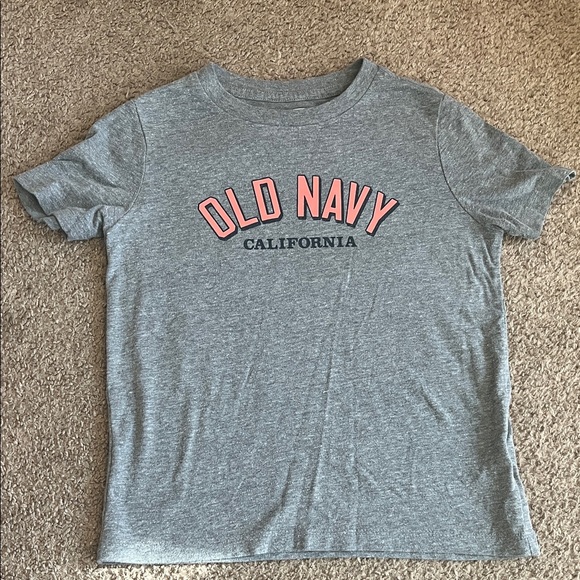 Old Navy Gray and Pink Kids Tee - Picture 1 of 2